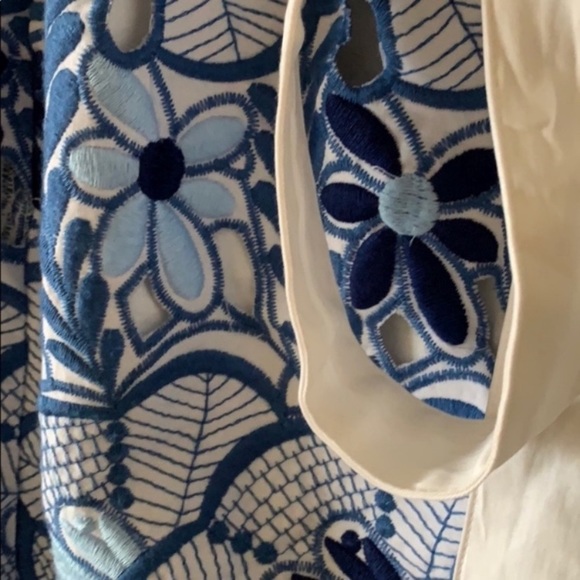 NWT RARE Alexis blue embroidered cocktail dress XS - Picture 7 of 8